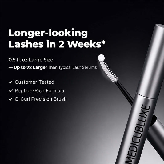 Essential Eyelash Growth Serum - Safe & Gentle Lashes Care, Fuller, Thicker in 2 Weeks, Non-Prostaglandin, Hormone-free